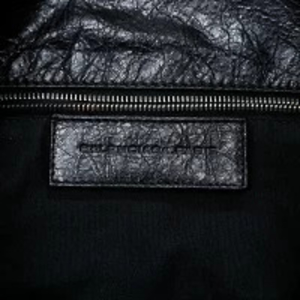 Balenciaga Leather Motocross Shoulder Bag Black - Picture 9 of 12